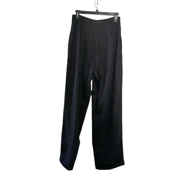 7th Alternative Vintage Black Loose Fit Pleated Slacks - Picture 2 of 7